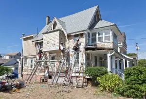 Beach house under remodeling in Ocean Grove